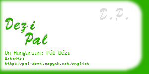 dezi pal business card